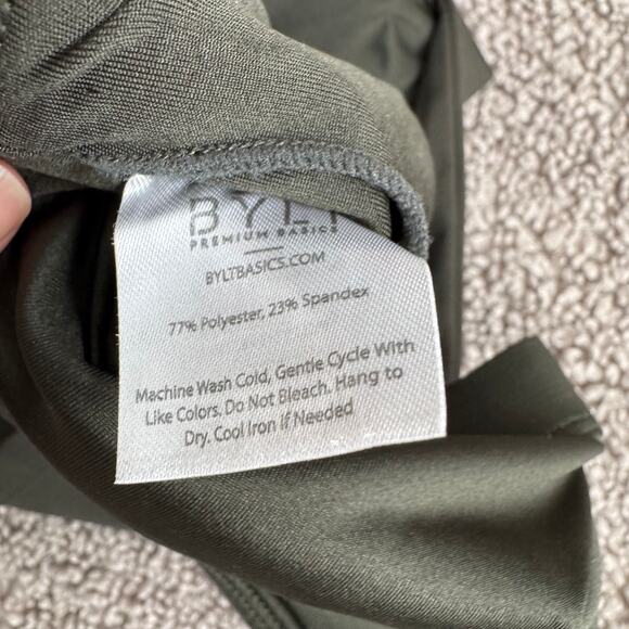 BYLT Premium Basics Essential Sports Dark Olive Bra - Size XS - Picture 5 of 6